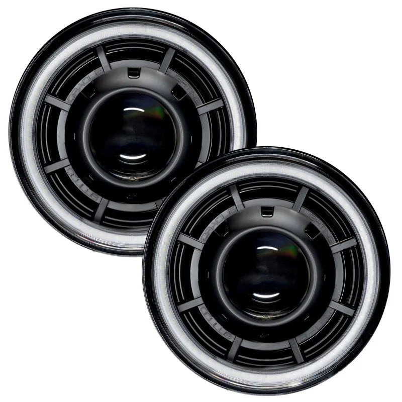 Oracle Oculus 7in Bi-LED Projector Headlights for Jeep Wrangler JK - 6000K - Installation View