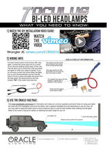 Load image into Gallery viewer, Oracle Oculus 7in Bi-LED Projector Headlights for Jeep Wrangler JK - 6000K - Additional View 10