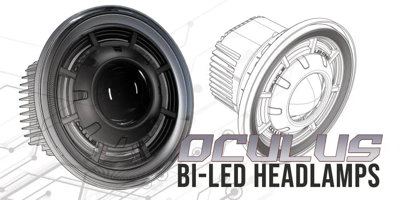 Oracle Oculus 7in Bi-LED Projector Headlights for Jeep Wrangler JK - 6000K - Additional View 12