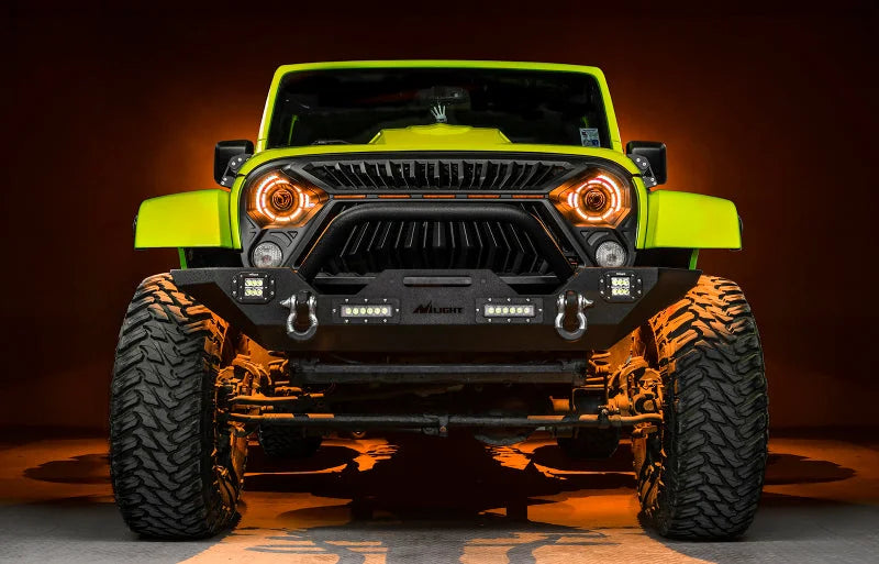 Oracle Oculus 7in ColorSHIFT Bi-LED Projector Headlights for Jeep Wrangler JK - Side View
