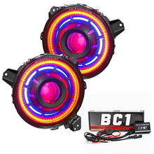 Load image into Gallery viewer, Oracle Oculus Bi-LED Projector Headlights for Jeep JL/Gladiator JT - w/ BC1 Controller - Main Product View