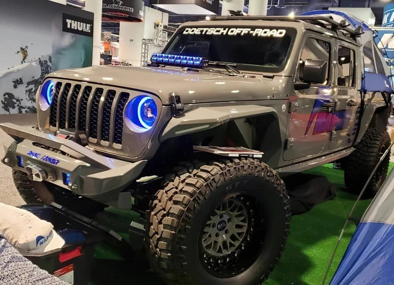 Oracle Oculus Bi-LED Projector Headlights for Jeep JL/Gladiator JT - w/ BC1 Controller - Back View