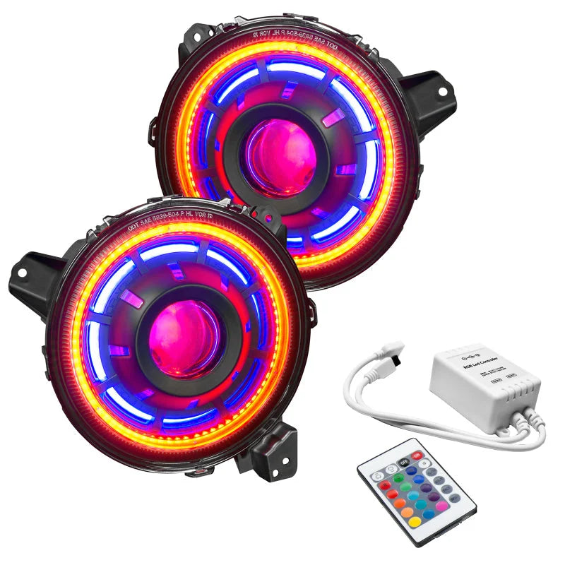 Oracle Oculus Bi-LED Projector Headlights for Jeep JL/Gladiator JT - w/ Simple Cntrl - Main Product View