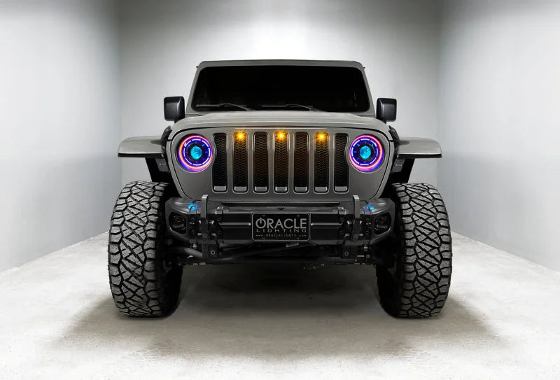 Oracle Oculus Bi-LED Projector Headlights for Jeep JL/Gladiator JT - w/ Simple Cntrl - Installation View