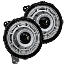 Load image into Gallery viewer, Oracle Oculus Bi-LED Projector Headlights for Jeep JL/Gladiator JT Satin Silver 5500K - Main Product View