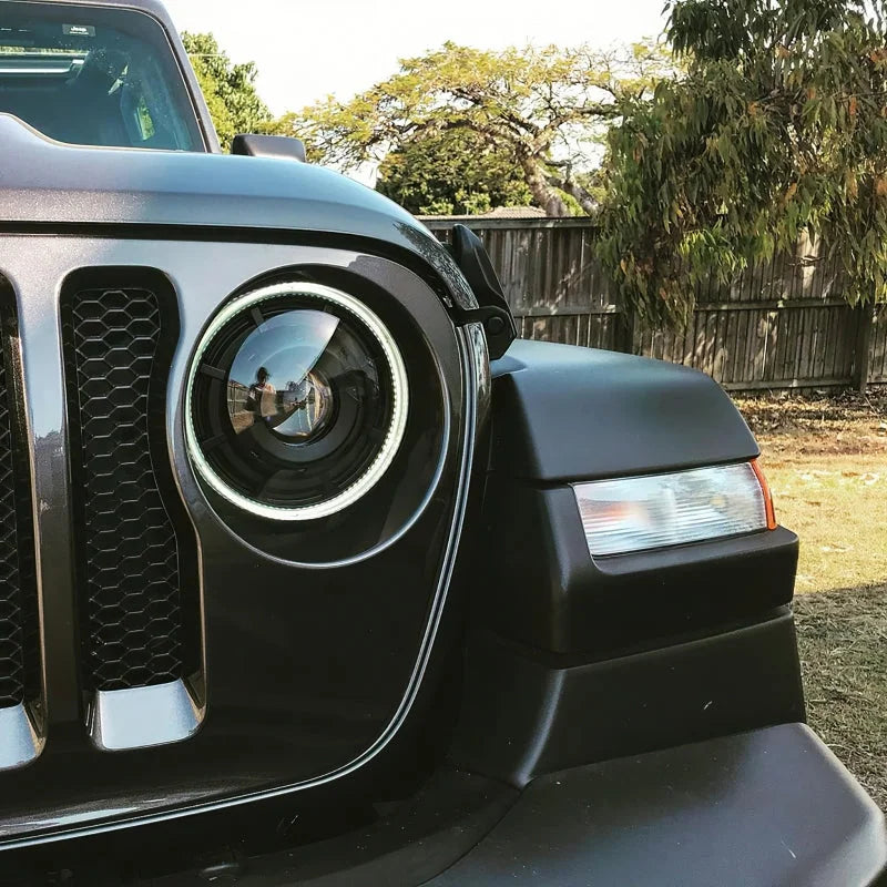 Oracle Oculus Bi-LED Projector Headlights for Jeep JL/Gladiator JT Satin Silver 5500K - Additional View 7