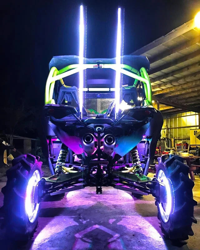 Oracle Off-Road 4ft LED Whip - ColorSHIFT - Installation View