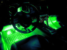 Load image into Gallery viewer, Oracle Pair 15in LED Strips Retail Pack - Green - Side View