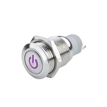 Load image into Gallery viewer, Oracle Power Symbol On/Off Flush Mount LED Switch - UV/Purple - Main Product View