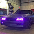 Load image into Gallery viewer, Oracle Pre-Installed Lights 4x6 IN. Sealed Beam - ColorSHIFT Halo - Side View