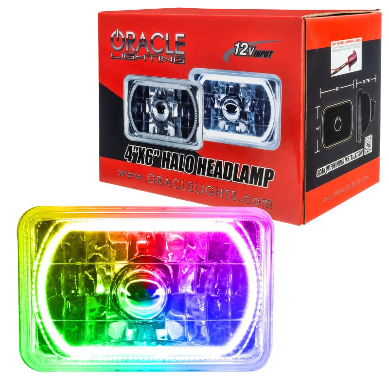 Oracle Pre-Installed Lights 4x6 IN. Sealed Beam - ColorSHIFT Halo - Additional View 6