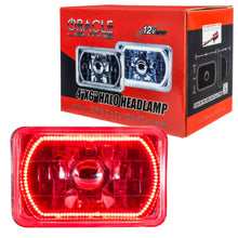 Load image into Gallery viewer, Oracle Pre-Installed Lights 4x6 IN. Sealed Beam - Red Halo - Side View