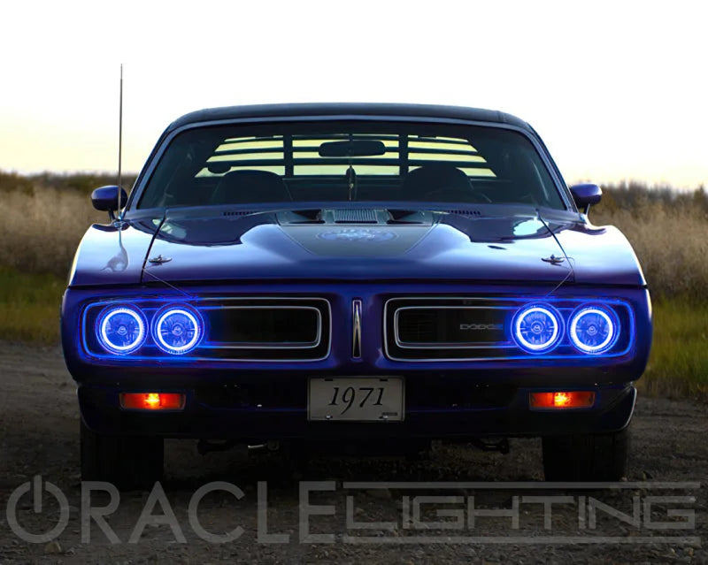 Oracle Pre-Installed Lights 5.75 IN. Sealed Beam - Blue Halo - Additional View 8