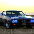 Load image into Gallery viewer, Oracle Pre-Installed Lights 5.75 IN. Sealed Beam - Blue Halo - Additional View 9
