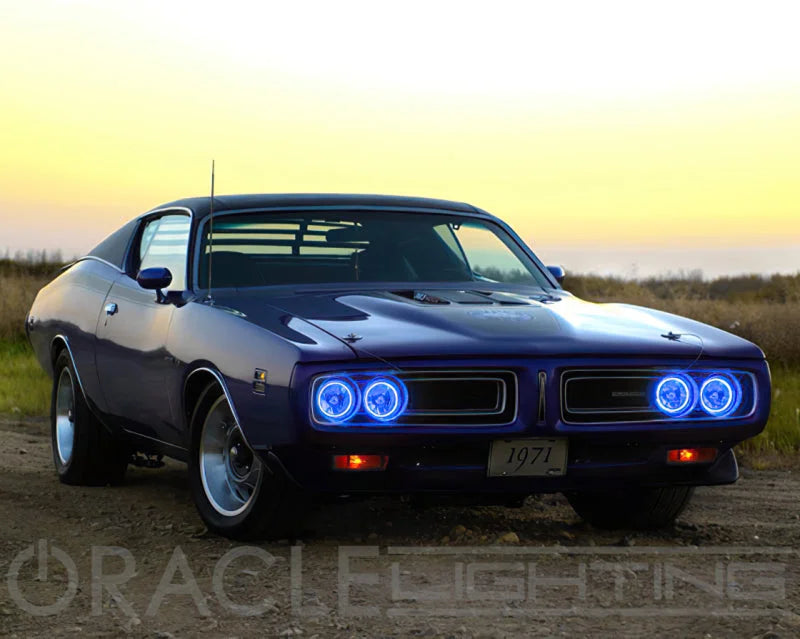 Oracle Pre-Installed Lights 5.75 IN. Sealed Beam - Blue Halo - Additional View 9