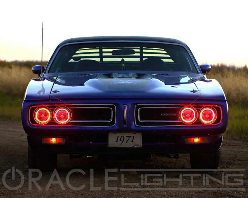 Oracle Pre-Installed Lights 5.75 IN. Sealed Beam - Red Halo - Additional View 10