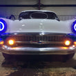 Load image into Gallery viewer, Oracle Pre-Installed Lights 7 IN. Sealed Beam - Blue Halo - Back View