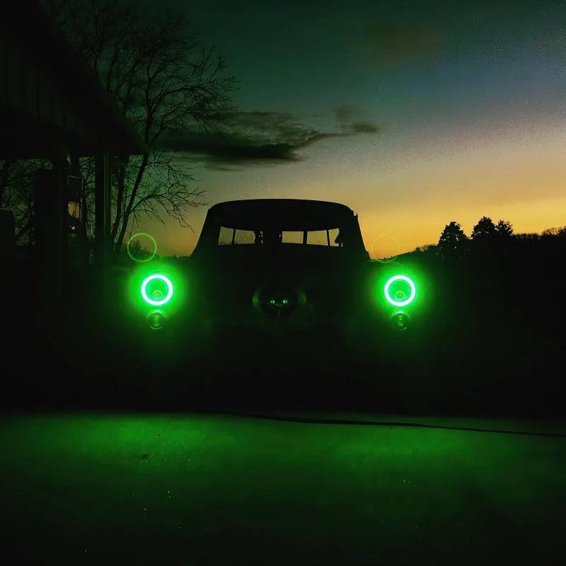 Oracle Pre-Installed Lights 7 IN. Sealed Beam - Blue Halo - Additional View 5