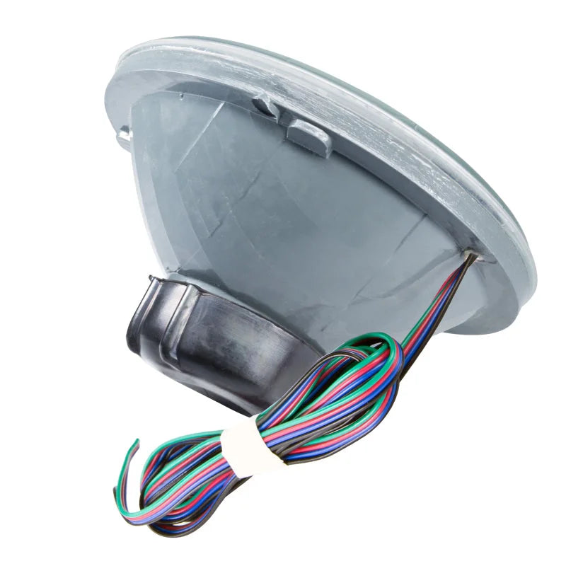 Oracle Pre-Installed Lights 7 IN. Sealed Beam - ColorSHIFT Halo - Side View