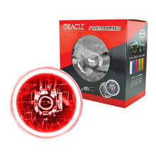 Load image into Gallery viewer, Oracle Pre-Installed Lights 7 IN. Sealed Beam - Red Halo - Main Product View