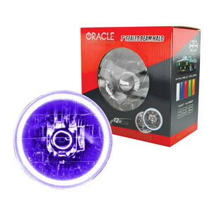 Oracle Pre-Installed Lights 7 IN. Sealed Beam - UV/Purple Halo - Main Product View
