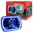 Load image into Gallery viewer, Oracle Pre-Installed Lights 7x6 IN. Sealed Beam - Blue Halo - Side View