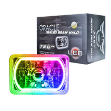Load image into Gallery viewer, Oracle Pre-Installed Lights 7x6 IN. Sealed Beam - ColorSHIFT Halo - Main Product View