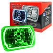 Load image into Gallery viewer, Oracle Pre-Installed Lights 7x6 IN. Sealed Beam - Green Halo - Side View