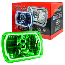 Load image into Gallery viewer, Oracle Pre-Installed Lights 7x6 IN. Sealed Beam - Green Halo - Side View