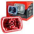 Load image into Gallery viewer, Oracle Pre-Installed Lights 7x6 IN. Sealed Beam - Red Halo - Side View