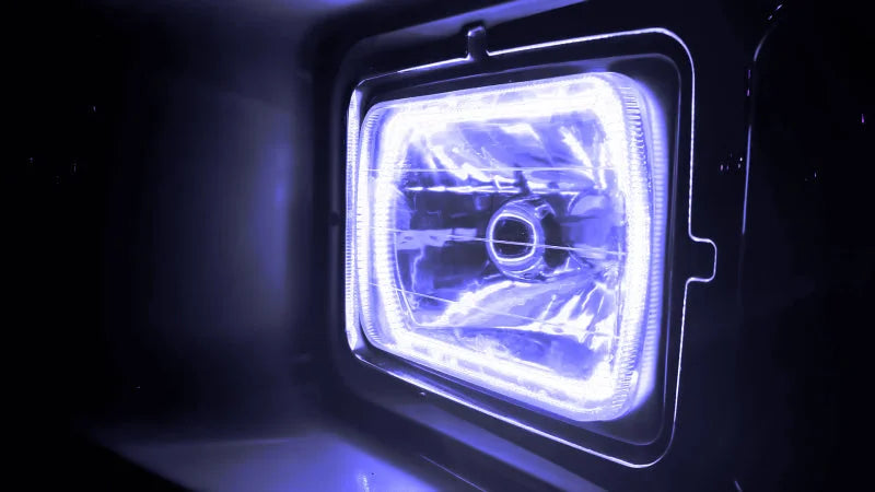Oracle Pre-Installed Lights 7x6 IN. Sealed Beam - White Halo - Installation View