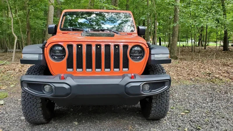 Oracle Pre-Runner Style LED Grille Kit for Jeep Gladiator JT - Amber - Back View