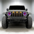 Load image into Gallery viewer, Oracle Pre-Runner Style LED Grille Kit for Jeep Gladiator JT - Amber - Installation View