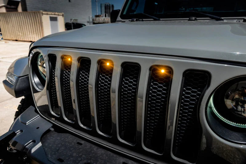 Oracle Pre-Runner Style LED Grille Kit for Jeep Gladiator JT - Amber - Additional View 7