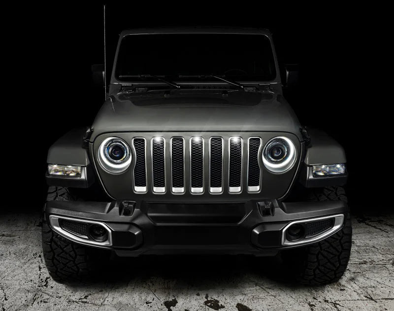 Oracle Pre-Runner Style LED Grille Kit for Jeep Gladiator JT - White - Additional View 5