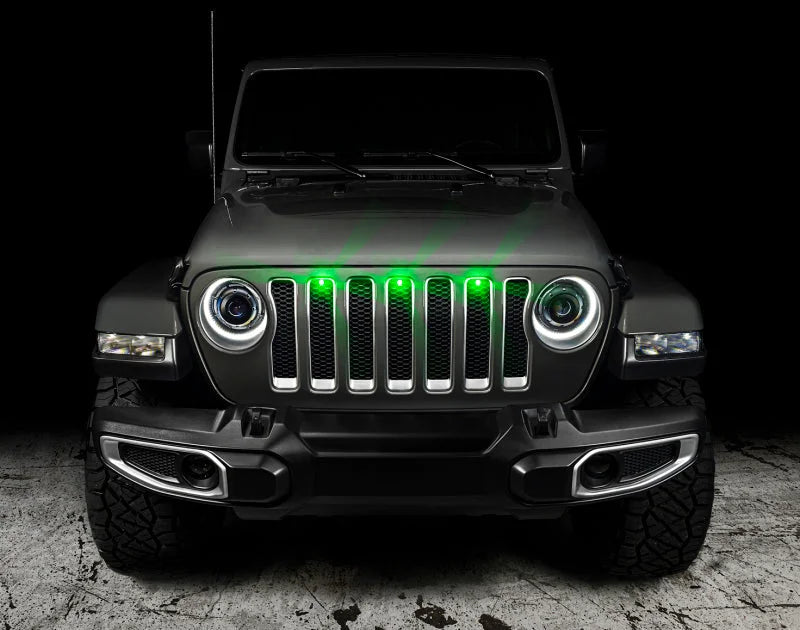 Oracle Pre-Runner Style LED Grille Kit for Jeep Gladiator JT - Green - Additional View 7