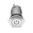 Load image into Gallery viewer, Oracle Pre-Wired Power Symbol On/Off Flush Mount LED Switch - Yellow - Side View