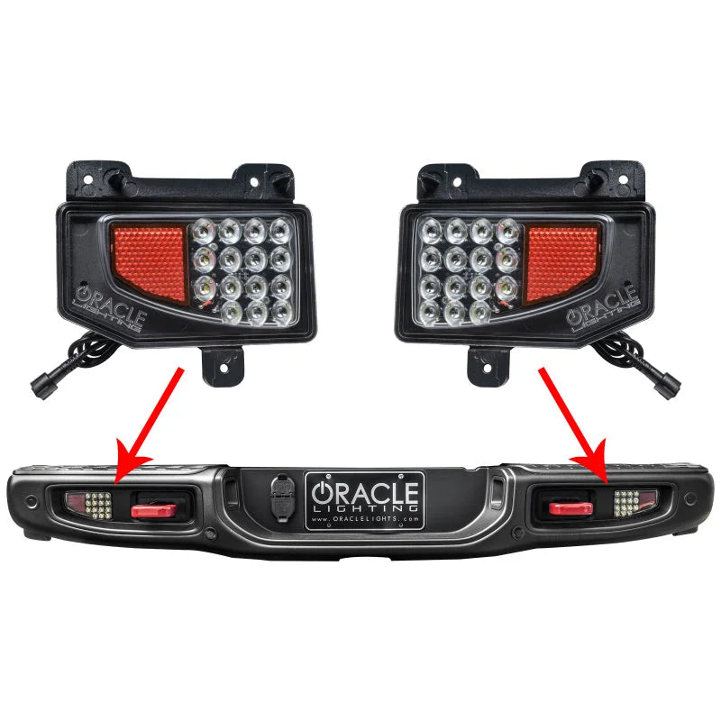 Oracle Rear Bumper LED Reverse Lights for Jeep Gladiator JT - 6000K - Side View