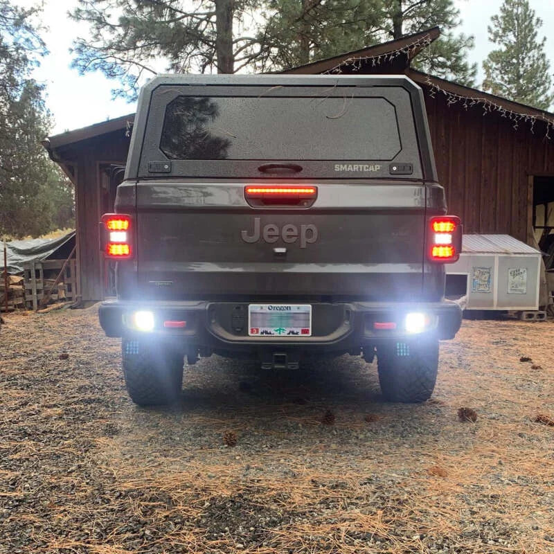 Oracle Rear Bumper LED Reverse Lights for Jeep Gladiator JT - 6000K - Additional View 9