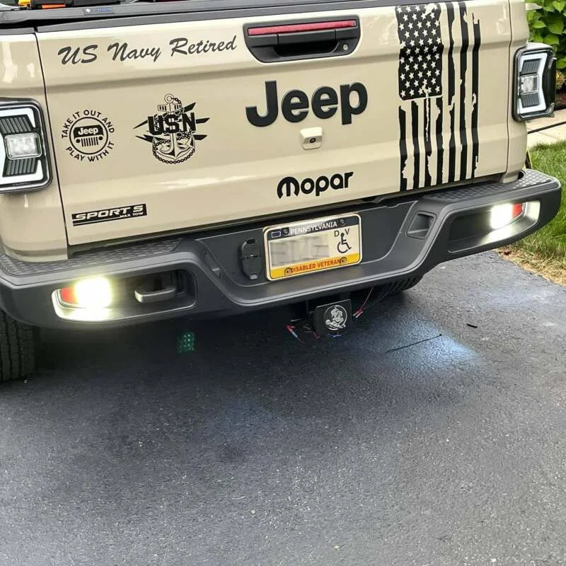 Oracle Rear Bumper LED Reverse Lights for Jeep Gladiator JT - 6000K - Additional View 11