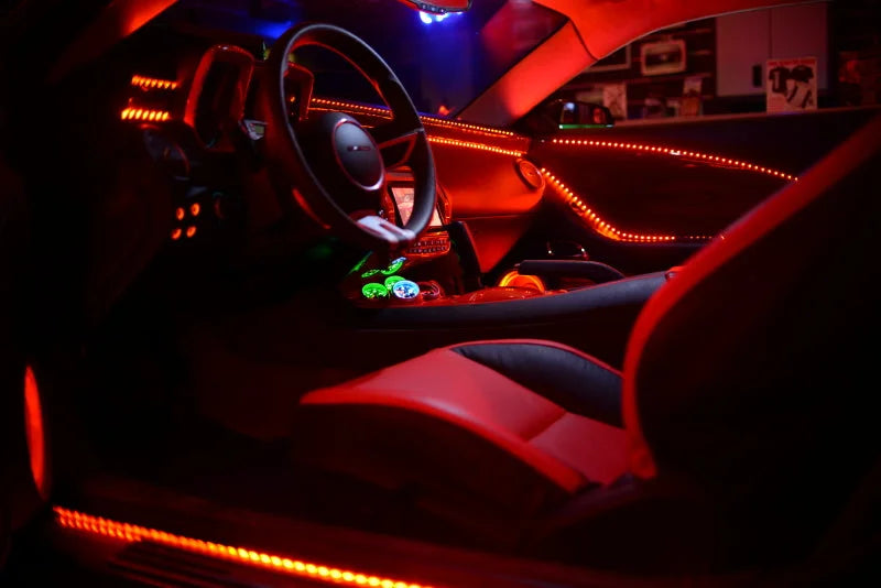 Oracle Side Emitting LED Spool - Red - Side View
