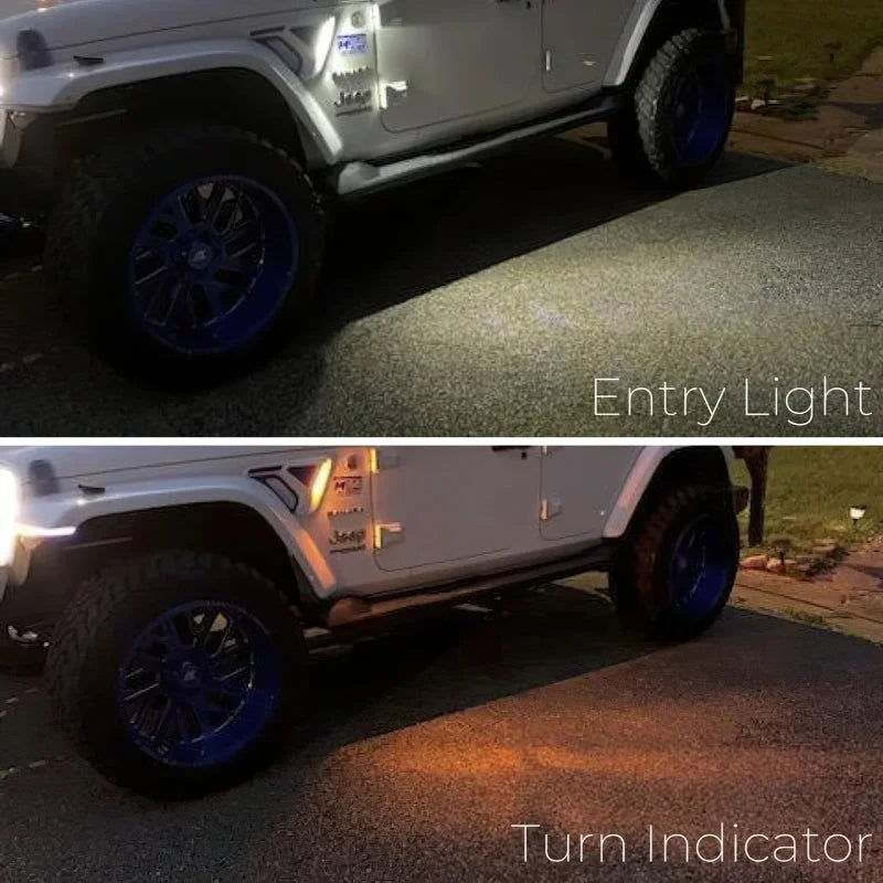 Oracle Sidetrack LED System For Jeep Wrangler JL/ Gladiator JT - Installation View