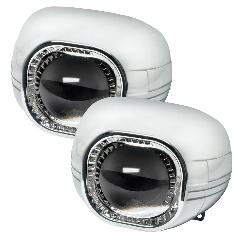 Oracle Square D2S Projectors (Pair) - Side View