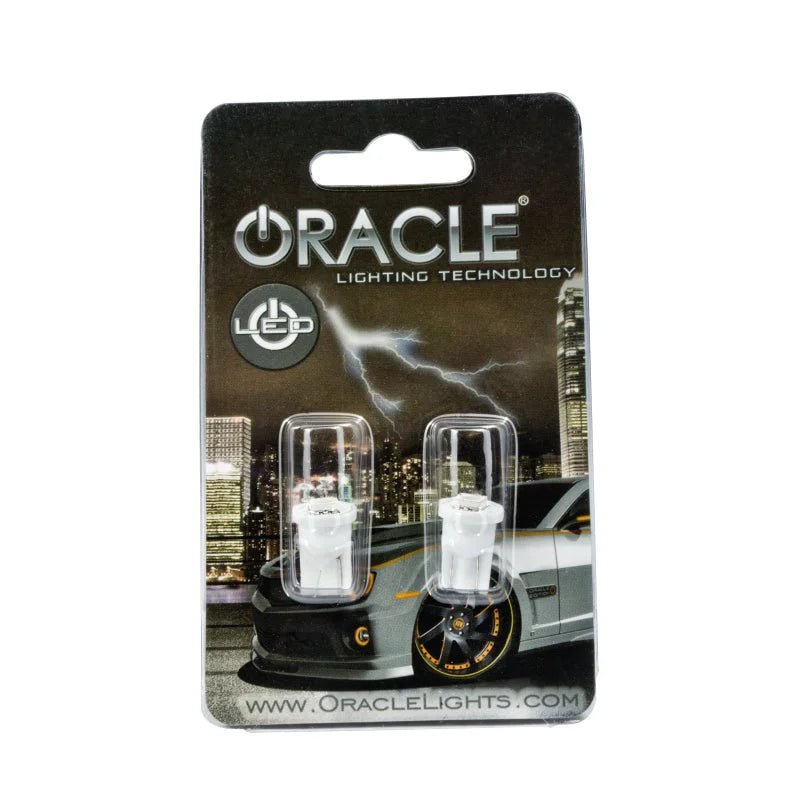 Oracle T10 1 LED 3-Chip SMD Bulbs (Pair) - Green - Main Product View