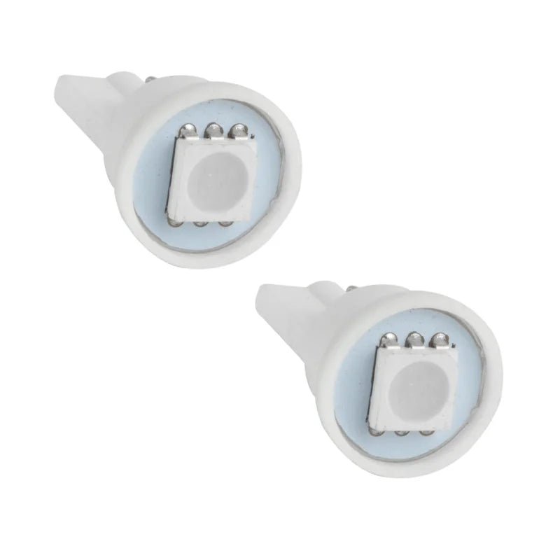 Oracle T10 1 LED 3-Chip SMD Bulbs (Pair) - Red - Back View