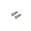 Load image into Gallery viewer, Oracle T10 5 LED 3 Chip SMD Bulbs (Pair) - Red - Main Product View