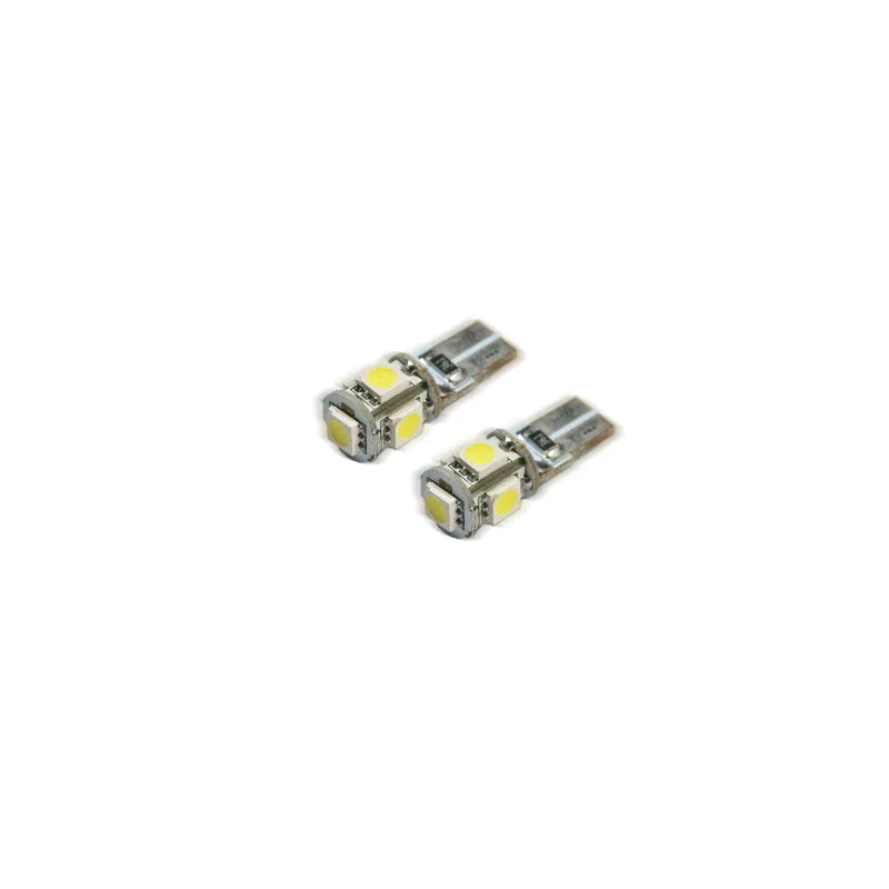 Oracle T10 5 LED 3 Chip SMD Bulbs (Pair) - Red - Main Product View