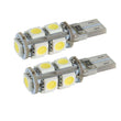 Load image into Gallery viewer, Oracle T10 9 LED 3 Chip SMD Bulbs (Pair) - Cool White - Side View