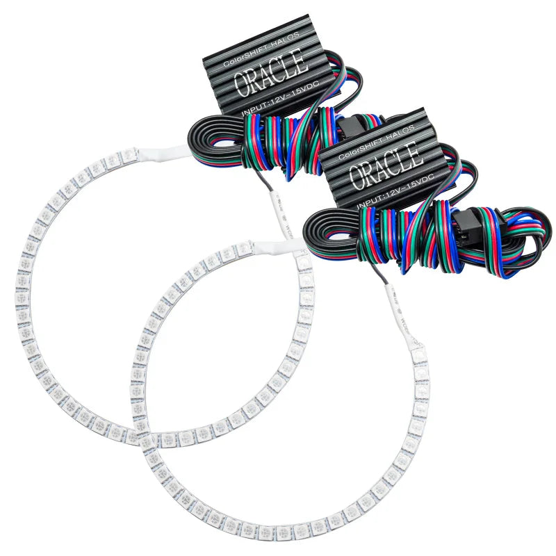 Oracle Toyota 4-Runner 06-09 LED Fog Halo Kit - ColorSHIFT - Back View
