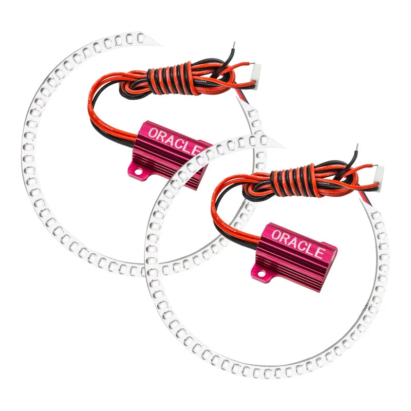 Oracle Toyota 4-Runner 06-09 LED Fog Halo Kit - White - Back View